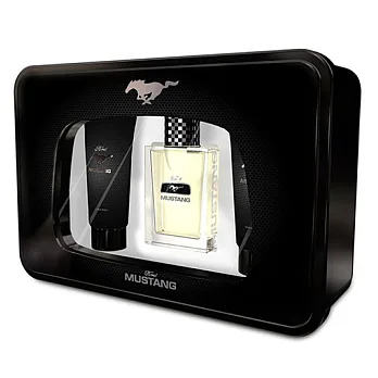 FORD MUSTANG 福特野馬 男性淡香水禮盒(淡香水100ml+沐浴膠150ml+鬍後水150ml)