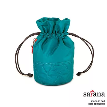 satana - 復刻風尚 束繩迷你水桶包 - 水鴨綠