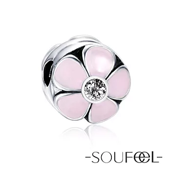 【SOUFEEL charms】《花漾》夾扣(粉)