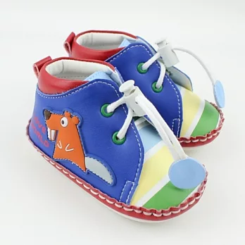愛的世界LW森林樂園寶寶鞋(高筒)/學步鞋-台灣製-13藍色