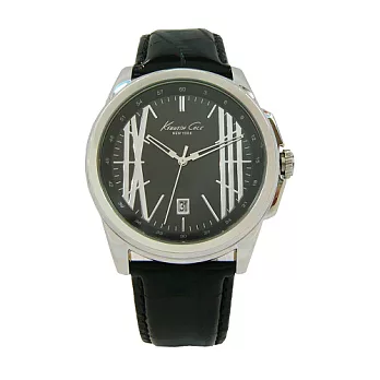 Kenneth Cole 風采翩翩時尚優質腕錶-黑-IKC8095
