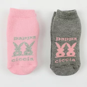 愛的世界pappa&ciccia止滑透氣毛巾襪(2入)-台灣製-7粉紅色