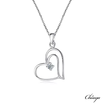 夏亞珠寶/ 心弦925純銀 項鍊