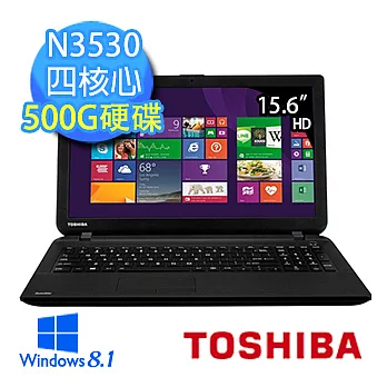 【TOSHIBA】C50-B-00L00V 15.6吋筆電 (N3530/四核心/4G/500G/WIN8.1)