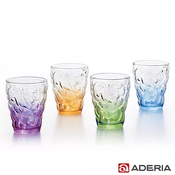 【ADERIA】日本進口葡萄玻璃酒杯四件組