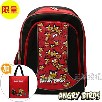 【Angry Birds】憤怒鳥 書包+補習袋-反光護背款(三款)趣味款
