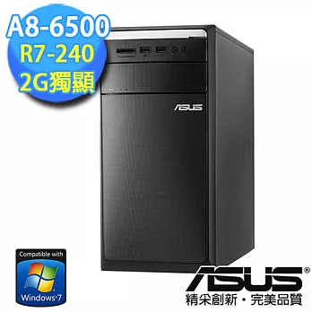 【ASUS】M11BB A8-6500 《王牌首領》四核心獨顯效能Win7電腦(650G77E-1)★附原廠鍵鼠組★