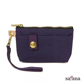 satana - 實用拉鍊化妝包/零錢包 - 紫色