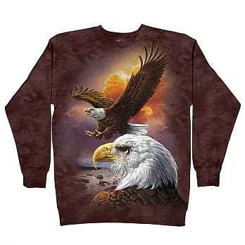 【摩達客】美國進口The Mountain 鷹與雲厚棉休閒運動衫[現貨+預購]S鷹與雲