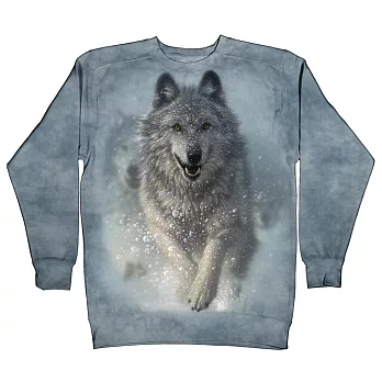 【摩達客】美國進口The Mountain 雪狼開路厚棉休閒運動衫[現貨+預購]S雪狼開路