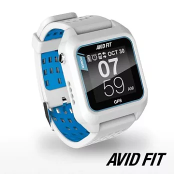 AVID FIT 藍牙智能 GPS 跑步錶白/藍