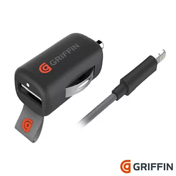 Griffin PowerJolt Lightning 2.4A 超迷你車充 (附1條 Lightning Cable ) 黑