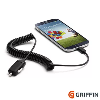 Griffin PowerJolt SE Mobile 10W Micro USB捲曲線車充黑
