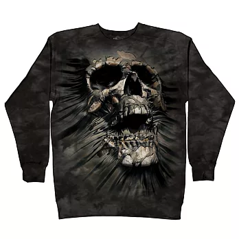 【摩達客】美國進口The Mountain 突破骷髏頭厚棉休閒運動衫[現貨+預購]S突破骷髏頭