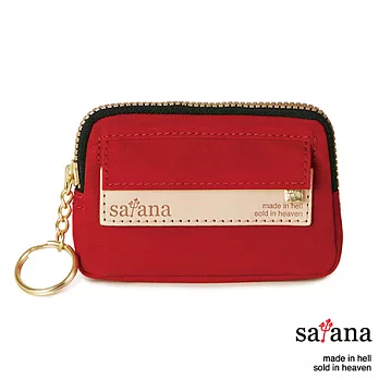 satana - 輕巧拉鍊鑰匙包/零錢包 - 中國紅