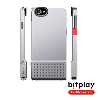 bitplay SNAP!6 for iPhone6 4.7吋 金屬質感相機快門手機殼銀