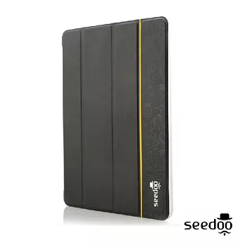 【seedoo】iPad Air 2 Graffiti Folio保護套-藝術塗鴉系列神秘黑