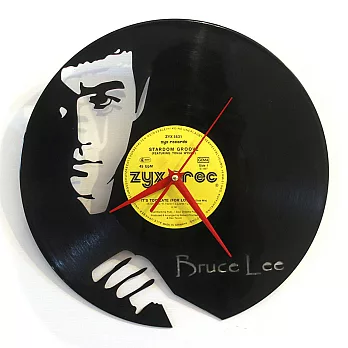時光旅人1888 黑膠唱片時鐘-李小龍 Bruce Lee