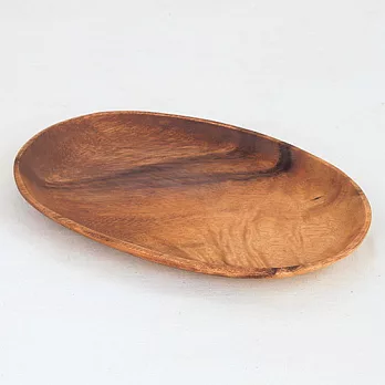 《WOOD CRAFT》沉穩木質橢圓形餐盤