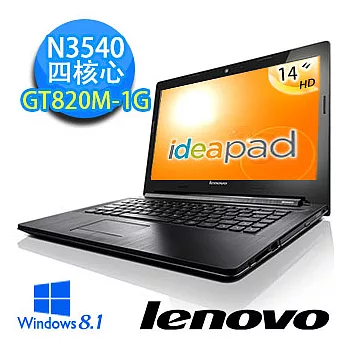 【 Lenovo】G40-30 80FY00BFTW 14吋筆電(N3540/四核心/4G/1G獨/500G/WIN8.1)