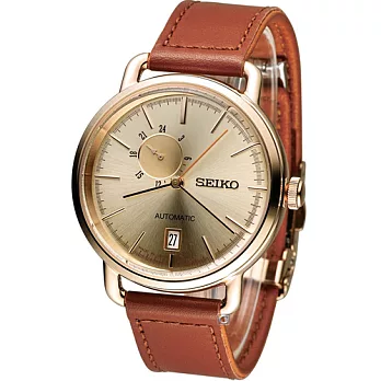 精工 SEIKO SPIRIT 日韓學院風機械腕錶 4R37-01B0P(SCVE012J)咖啡色