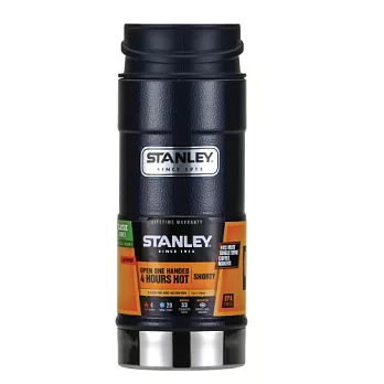 【美國Stanley】經典單手保溫咖啡杯 354ml(錘紋藍)