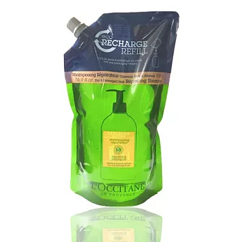 LOCCITANE草本修護洗髮乳補充包(500ml)送潤髮乳(250ml)