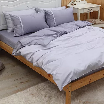 LITA麗塔 舒活系列 銀霞 單人三件式純棉薄床包枕套組