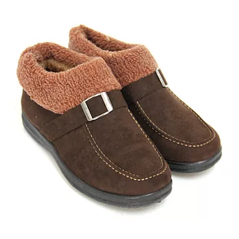 【Pretty】可愛暖暖鋪毛扣環短靴36棕色