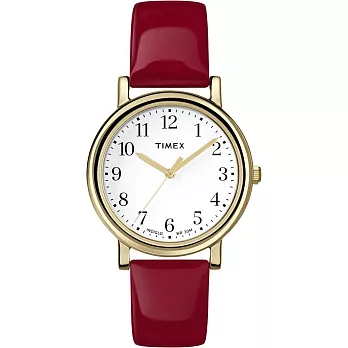 【TIMEX】TIMEX 經典復刻冷光系列(金/紅 TXT2P464)