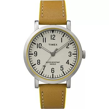 【TIMEX】TIMEX 經典復刻冷光系列(銀/駝 TXT2P505)