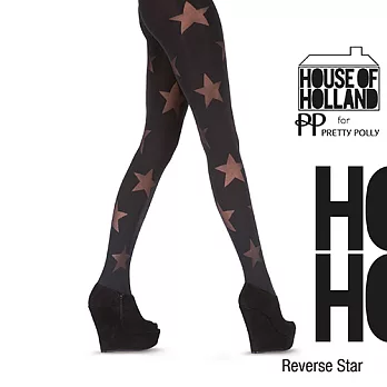 英國進口【House of Holland】時尚潮流星星彈性褲襪Free SIZE