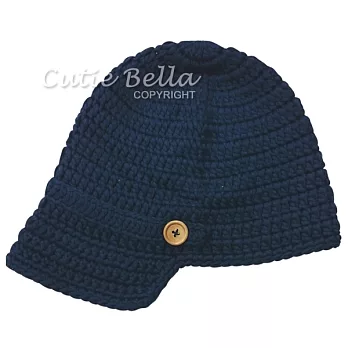 Cutie Bella手工編織帽Beret-Navy