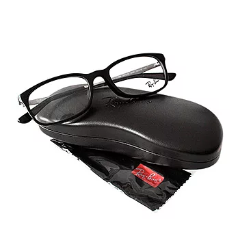 【Ray Ban 雷朋】雷朋光學眼鏡經典熱賣款/黑框銀邊(5313D-2000)黑框銀邊