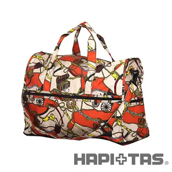 HAPI+TAS 馬車摺疊旅行袋(小)橙色