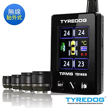 TYREDOG TPMS 胎外式 無線彩屏胎壓偵測器TD-1400A-X