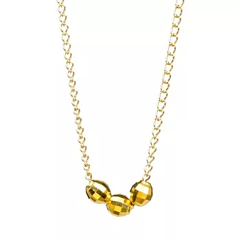 Dogeared 金色星辰豆豆 three wishes 迷你亮面款 金色許願項鍊 18吋 附原廠盒