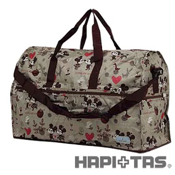 HAPI+TAS 回憶摺疊旅行袋(大)卡其