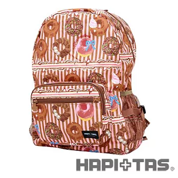 HAPI+TAS甜甜圈摺疊後背包粉色