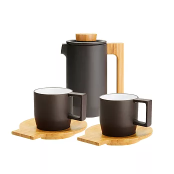 【2015回JIA團圓】[JIA Inc.] 家禮 紫泥咖啡禮盒套組(Cappuccino一壺二杯)