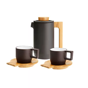 【2015回JIA團圓】[JIA Inc.] 家禮 紫泥咖啡禮盒套組(Espresso一壺二杯)