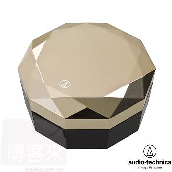 鐵三角 AT-SPF30 金色 可攜鑽石造型喇叭〔妳猜這顆幾克拉？〕