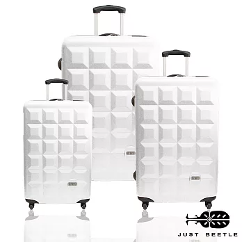 行李箱|28+24+20吋【Just Beetle】 愛上巧克力系列ABS材質霧面輕硬殼旅行箱其他白色