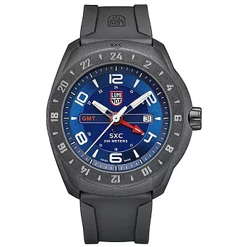 LUMINOX雷明時 太空系列GMT雙時區輕量腕錶-藍x白時標/45.5mm