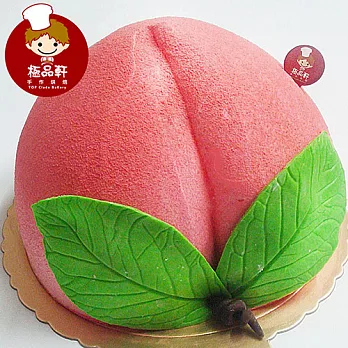 極品軒手作烘焙 壽桃蛋糕 8吋8吋/個