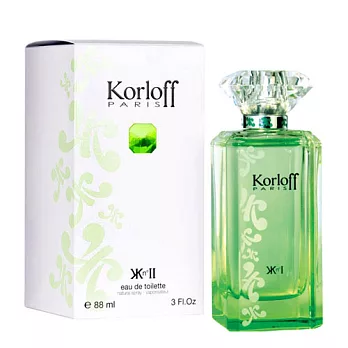 Korloff 翡翠神話 (GREEN DIAMOND) 淡香水 88ml 贈同品牌紙袋+香水分裝瓶+Chloe’隨機小香