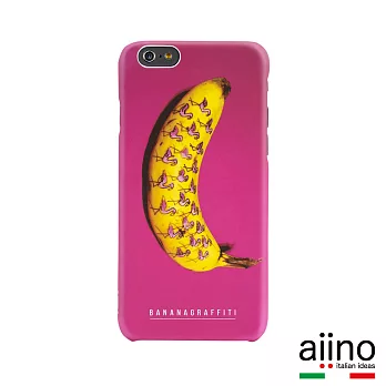 Aiino Banana Graffiti 香蕉塗鴉藝術系列 Apple iPhone 6 4.7 吋手機殼 -鶴滿蕉(AIIPH6CV-BNFL)