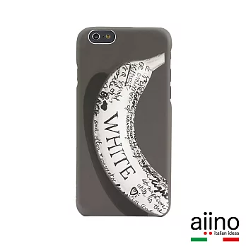 Aiino Banana Graffiti 香蕉塗鴉藝術系列 Apple iPhone 6 plus 5.5 吋手機殼 - 非黑即白 ( AIIPH6LCV-BNWH)
