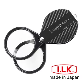 【日本I.L.K.】4x&7x/36mm 日本製金屬殼攜帶型雙片放大鏡 #7960
