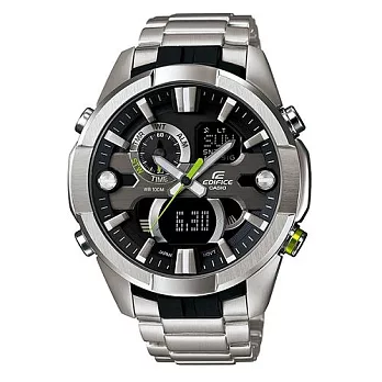 CASIO EDIFICE 最強進擊的展現時尚運動超限量腕錶-黑-ERA-201D-1A